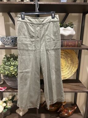 Women’s High-Rise Wide Leg Jeans - Olive Green